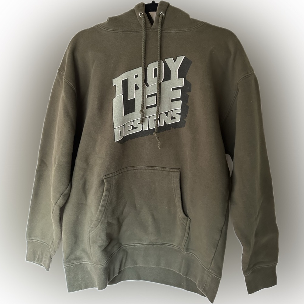 Troy Lee Designs Green Men Pullover Hoodie Large